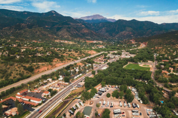 Aerial shot of Resort