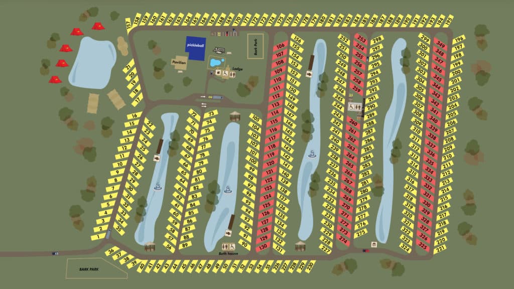 Property Map for Gulf Shores RV Resort Gulf Shores AL