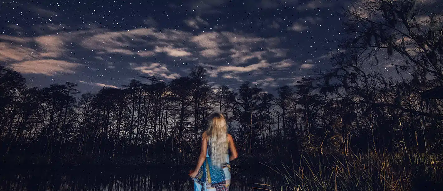 Nightime sky with stars