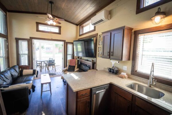 Cottage Living area and kitchen