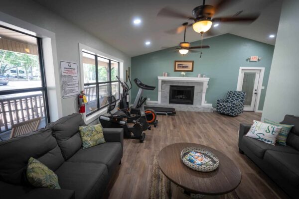 Gym inside cottage