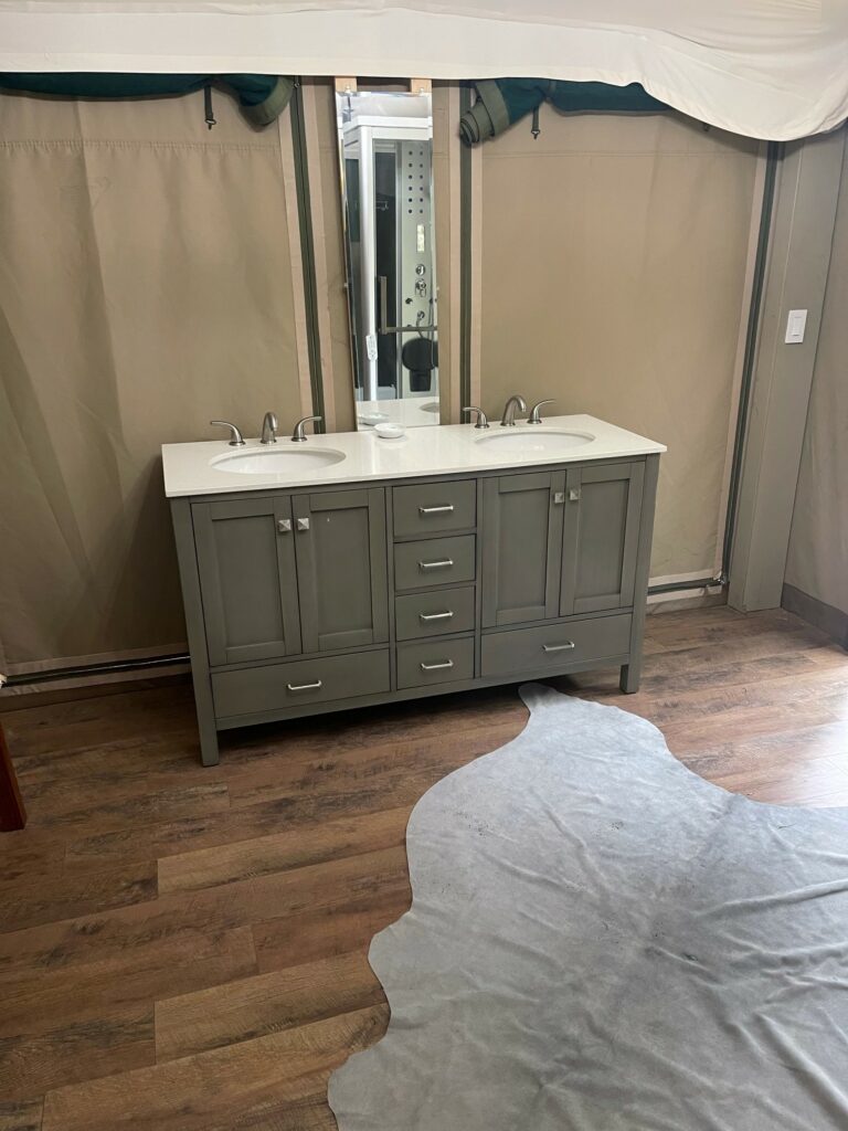 Bali Bathroom 2 Georgia Glamping Tent