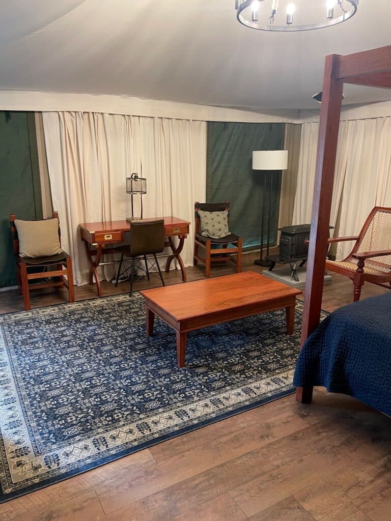 Bali Bedroom 3 Georgia Glamping Tent