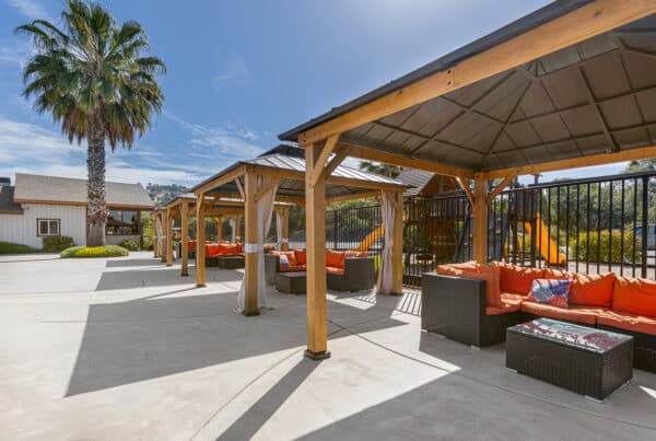 poolside at Yosemite RV Resort