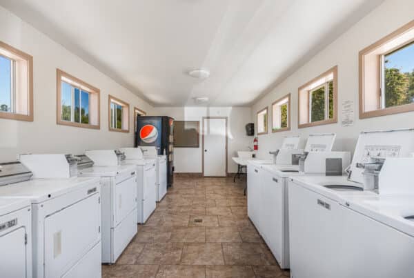 laundry room at Yosemite RV resort