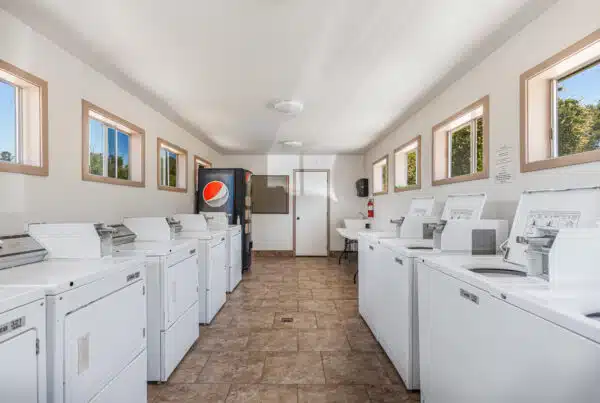 laundry room at Yosemite RV resort