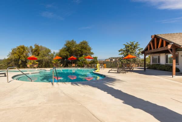 pool area at Yosemite RV resort